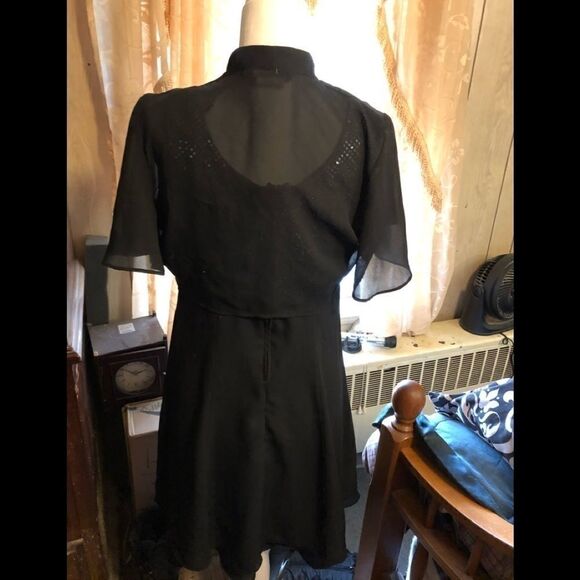 BLACK and silver dress size 10 - Picture 4 of 8